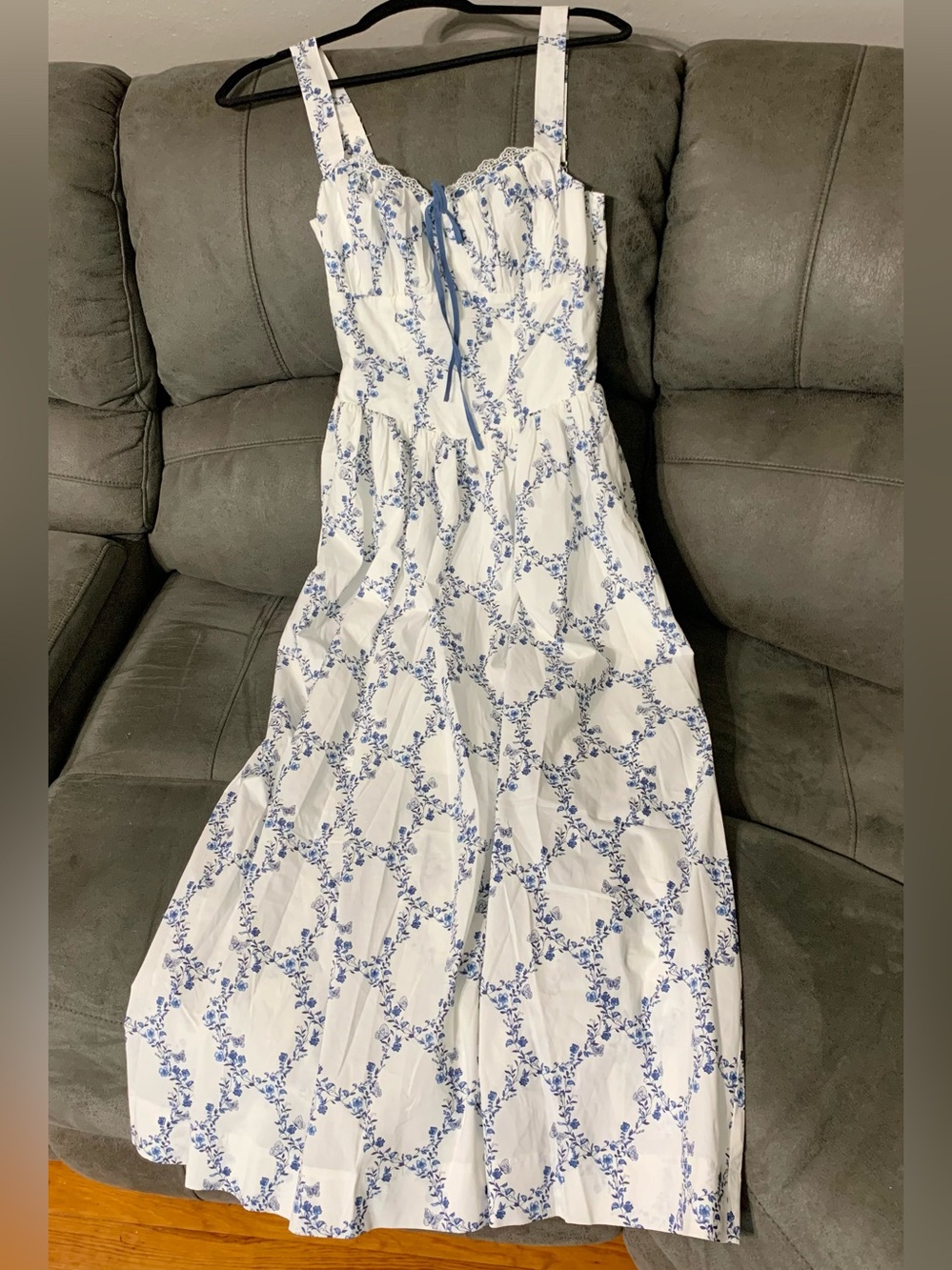 NWT Moon River Floral Midi Dress - Picture 4 of 9